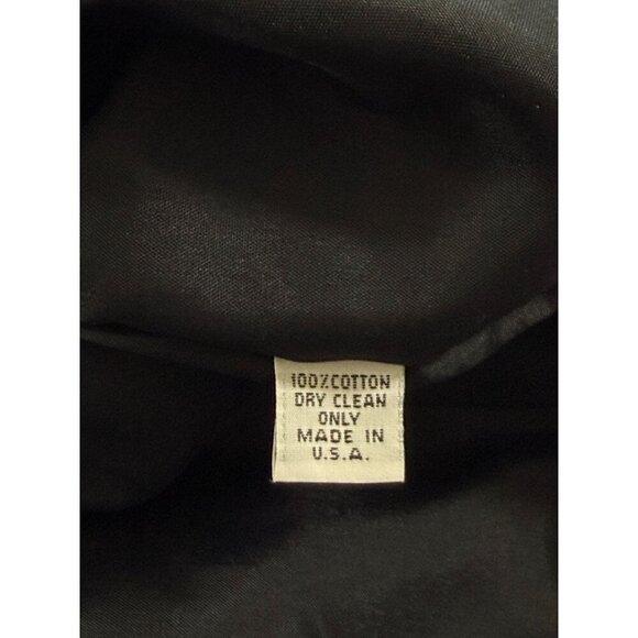 Skirtin Around Jacket Black Pink Floral Print Long Sleeves Pockets Cotton Size 8 - Picture 10 of 11